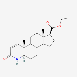 ethyl (1S,5aR,9aR,11aS)-9a,11a-dimethyl-7-oxo-1,2,3,3a,3b,4,5,5a,6,9b,10,11-dodecahydroindeno[5,4-f]quinoline-1-carboxylate