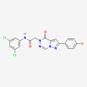 2-(2-(4-bromophenyl)-4-oxopyrazolo[1,5-d][1,2,4]triazin-5(4H)-yl)-N-(3,5-dichlorophenyl)acetamide