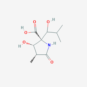 (2R,3S,4R)-3-hydroxy-2-(1-hydroxy-2-methylpropyl)-4-methyl-5-oxopyrrolidine-2-carboxylic acid