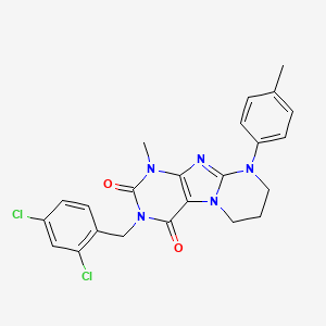 3-[(2,4-dichlorophenyl)methyl]-1-methyl-9-(4-methylphenyl)-7,8-dihydro-6H-purino[7,8-a]pyrimidine-2,4-dione