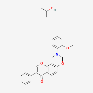 9-(2-Methoxyphenyl)-3-phenyl-8,10-dihydropyrano[2,3-f][1,3]benzoxazin-4-one;propan-2-ol