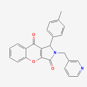 1-(4-Methylphenyl)-2-(pyridin-3-ylmethyl)-1,2-dihydrochromeno[2,3-c]pyrrole-3,9-dione