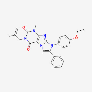 8-(4-ethoxyphenyl)-1-methyl-3-(2-methylallyl)-7-phenyl-1H-imidazo[2,1-f]purine-2,4(3H,8H)-dione