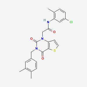 N-(5-chloro-2-methylphenyl)-2-[3-(3,4-dimethylbenzyl)-2,4-dioxo-3,4-dihydrothieno[3,2-d]pyrimidin-1(2H)-yl]acetamide