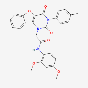 N-(2,4-dimethoxyphenyl)-2-(2,4-dioxo-3-(p-tolyl)-3,4-dihydrobenzofuro[3,2-d]pyrimidin-1(2H)-yl)acetamide