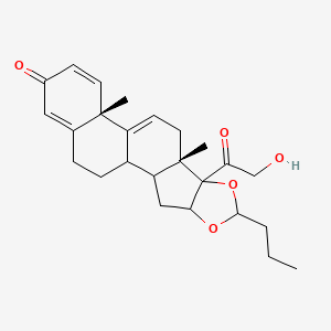 (9S,13S)-8-(2-hydroxyacetyl)-9,13-dimethyl-6-propyl-5,7-dioxapentacyclo[10.8.0.02,9.04,8.013,18]icosa-11,14,17-trien-16-one