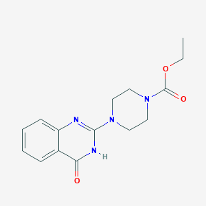 Ethyl4-(4-oxo-3,4-dihydroquinazolin-2-yl)piperazine-1-carboxylate