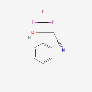 4,4,4-Trifluoro-3-hydroxy-3-(p-tolyl)butanenitrile