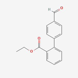 4'-Formyl-biphenyl-2-carboxylic acid ethyl ester