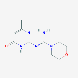 N'-(4-methyl-6-oxo-1H-pyrimidin-2-yl)morpholine-4-carboximidamide