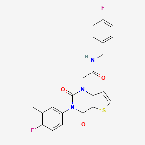 N-(4-fluorobenzyl)-2-[3-(4-fluoro-3-methylphenyl)-2,4-dioxo-3,4-dihydrothieno[3,2-d]pyrimidin-1(2H)-yl]acetamide