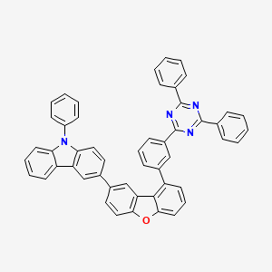 3-[9-[3-(4,6-Diphenyl-1,3,5-triazin-2-yl)phenyl]dibenzofuran-2-yl]-9-phenylcarbazole