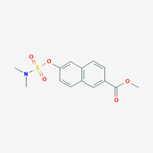 molecular formula C14H15NO5S B15393811 Methyl 6-(dimethylsulfamayl)oxy-2-naphthoate 