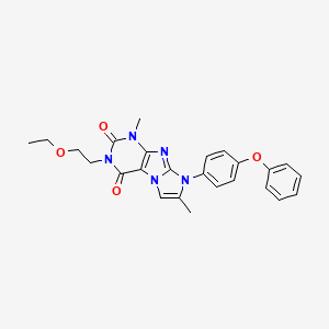 3-(2-ethoxyethyl)-1,7-dimethyl-8-(4-phenoxyphenyl)-1H-imidazo[2,1-f]purine-2,4(3H,8H)-dione