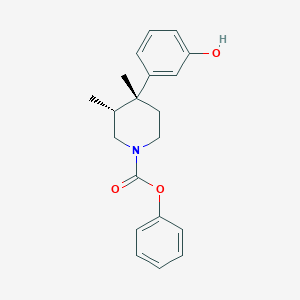 (3R,4R)-phenyl 4-(3-hydroxyphenyl)-3,4-dimethylpiperidine-1-carboxylate