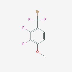 molecular formula C8H5BrF4O B15393989 1-[Bromo(difluoro)methyl]-2,3-difluoro-4-methoxybenzene 