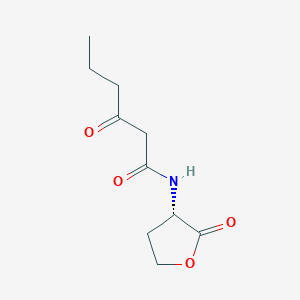 molecular formula C10H15NO4 B015394 N-(3-氧代己酰基)-L-高丝氨酸内酯 CAS No. 143537-62-6