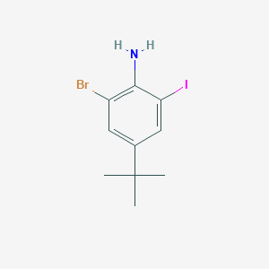 2-Bromo-4-(tert-butyl)-6-iodoaniline