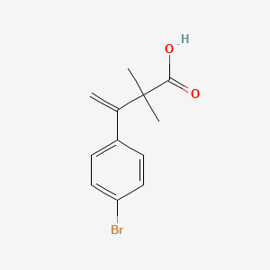 3-(4-Bromophenyl)-2,2-dimethylbut-3-enoic acid