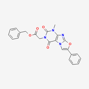 benzyl 2-(1-methyl-2,4-dioxo-7-phenyl-1,2-dihydrooxazolo[2,3-f]purin-3(4H)-yl)acetate