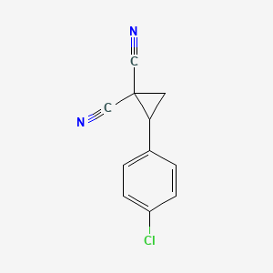 2-(4-Chlorophenyl)cyclopropane-1,1-dicarbonitrile