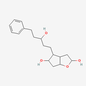 Hexahydro-4-(3-hydroxy-5-phenylpentyl)-2H-cyclopenta[b]furan-2,5-diol