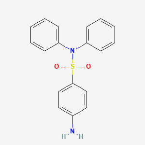 molecular formula C18H16N2O2S B15394434 4-amino-N,N-diphenylbenzene-1-sulfonamide 