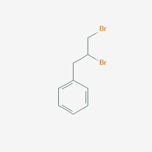 molecular formula C9H10Br2 B15394476 Benzene, (2,3-dibromopropyl)- CAS No. 1586-98-7