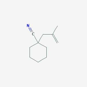 molecular formula C11H17N B15394479 1-(2-Methylprop-2-en-1-yl)cyclohexane-1-carbonitrile 