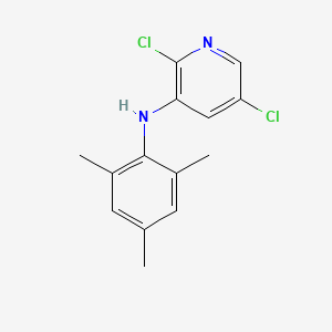 molecular formula C14H14Cl2N2 B15394482 2,5-Dichloro-N-mesitylpyridin-3-amine 