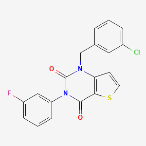 1-(3-chlorobenzyl)-3-(3-fluorophenyl)thieno[3,2-d]pyrimidine-2,4(1H,3H)-dione