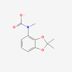 1,3-Benzodioxol-4-ol,2,2-dimethyl-, 4-(N-methylcarbamate)