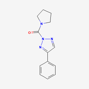 molecular formula C13H14N4O B15394525 (4-Phenyl-2H-1,2,3-triazol-2-yl)(pyrrolidin-1-yl)methanone 