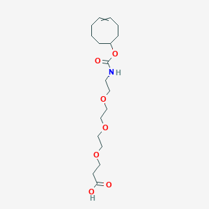 molecular formula C18H31NO7 B15394645 3-(2-{2-[2-({[(4Z)-cyclooct-4-en-1-yloxy]carbonyl}amino)ethoxy]ethoxy}ethoxy)propanoic acid 