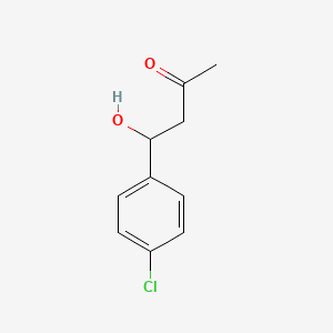 molecular formula C10H11ClO2 B15394674 2-Butanone, 4-(4-chlorophenyl)-4-hydroxy- CAS No. 88639-76-3