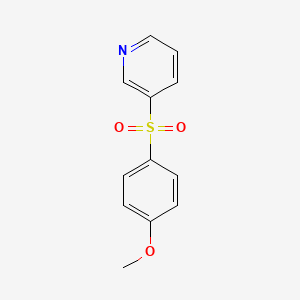 molecular formula C12H11NO3S B15394685 3-(4-Methoxybenzenesulfonyl)pyridine 