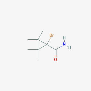 1-Bromo-2,2,3,3-tetramethylcyclopropane-1-carboxamide