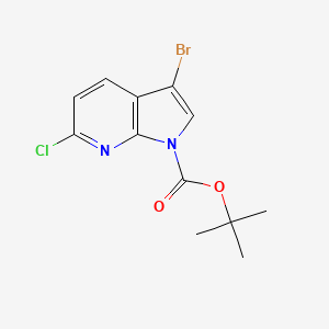 tert-Butyl 3-bromo-6-chloro-1H-pyrrolo[2,3-b]pyridine-1-carboxylate