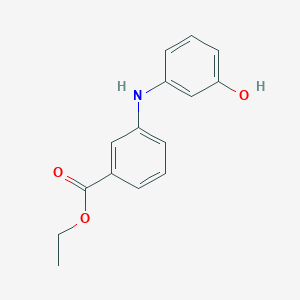 molecular formula C15H15NO3 B15394727 Ethyl 3-(3-hydroxyphenylamino)benzoate 