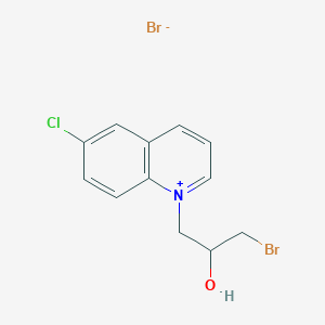 1-(3-Bromo-2-hydroxypropyl)-6-chloroquinolin-1-ium bromide