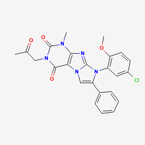 8-(5-chloro-2-methoxyphenyl)-1-methyl-3-(2-oxopropyl)-7-phenyl-1H-imidazo[2,1-f]purine-2,4(3H,8H)-dione