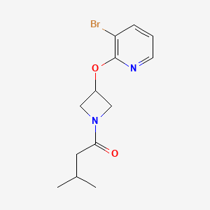 1-(3-((3-Bromopyridin-2-yl)oxy)azetidin-1-yl)-3-methylbutan-1-one