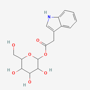 molecular formula C16H19NO7 B15394796 [3,4,5-trihydroxy-6-(hydroxymethyl)oxan-2-yl] 2-(1H-indol-3-yl)acetate 