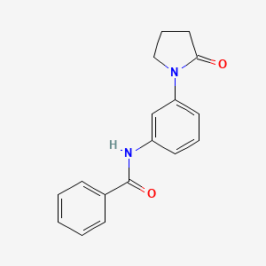 N-[3-(2-oxopyrrolidin-1-yl)phenyl]benzamide