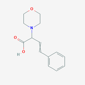 2-Morpholin-4-yl-4-phenylbut-3-enoic acid