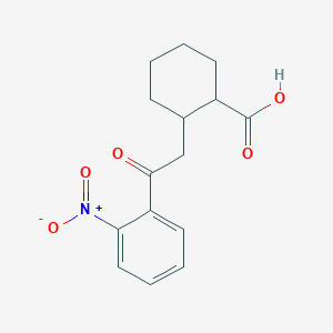 2-[2-(2-Nitrophenyl)-2-oxoethyl]cyclohexane-1-carboxylic acid