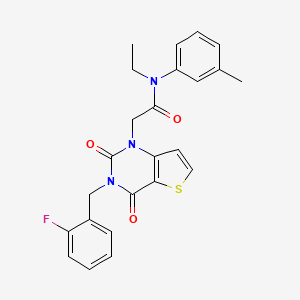 N-ethyl-2-[3-(2-fluorobenzyl)-2,4-dioxo-3,4-dihydrothieno[3,2-d]pyrimidin-1(2H)-yl]-N-(3-methylphenyl)acetamide