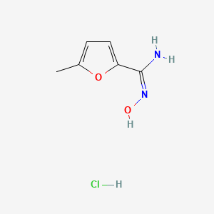 N'-hydroxy-5-methylfuran-2-carboximidamide;hydrochloride