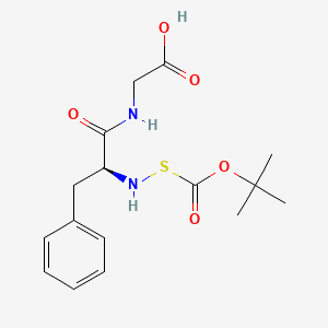 Glycine, N-[(1,1-diMethylethoxy)carbonyl]thio-L-phenylalanyl-