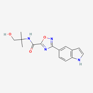 N-(2-Hydroxy-1,1-dimethylethyl)-3-(1H-indol-5-yl)-1,2,4-oxadiazole-5-carboxamide